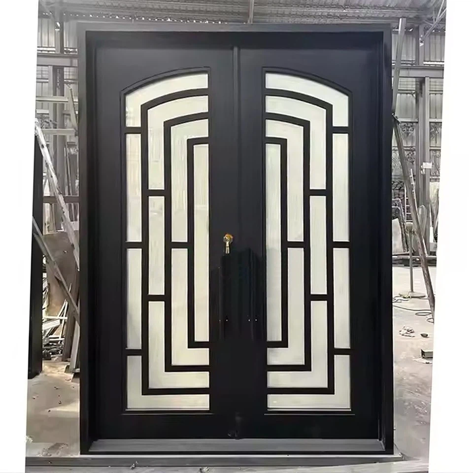 Wrought Iron Steel Entry Doors